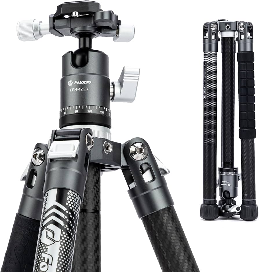 Amazon.com : Fotopro Carbon Fiber Tripod for Camera 2lbs